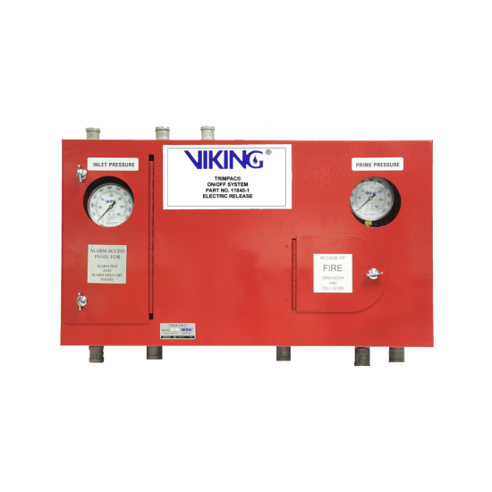 Viking® 12252C-1B TRIMPAC Flow Control With Electric Release, Straight Through, Brass - WeSupplyIt.com