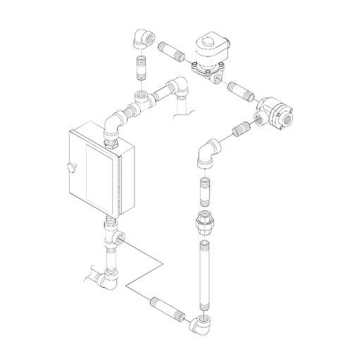 Viking® 12661-1USA Electric/Pneumatic Releasing Trim for Double Interlock System, Domestic Trim only, Galvanized - WeSupplyIt.com
