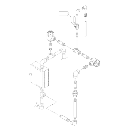 Viking® 12662-2 Pneumatic/Pneumatic Releasing Trim for Double Interlock System, Loose Trim only, Brass - WeSupplyIt.com