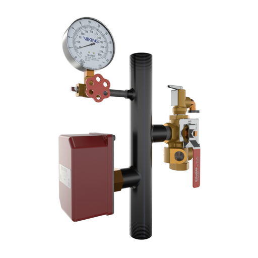 Viking® 15236E300 EasyPac Residential Riser Assembly With Test And Drain And PRV, 5/8" Orifice, 300 PRV, Thread x Thread, 1 1/2" - WeSupplyIt.com