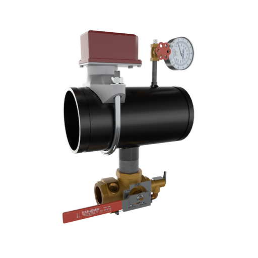 Viking® 15296E200 EasyPac Floor Control Riser Assembly With Test And Drain And PRV, 5/8" ELO Orifice, 200 PRV, Groove x Groove, 6" - WeSupplyIt.com