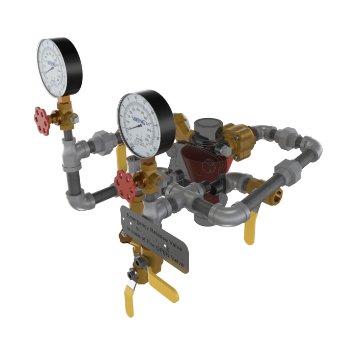 Viking® 23542-1 Model VXD Deluge System With Hydraulic Release, Galvanized, Loose Trim, 1 1/2" - WeSupplyIt.com