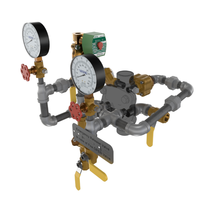 Viking® 23545-1 Model VXD Deluge System With Electric Release, Galvanized, Loose Trim, 1 1/2" - WeSupplyIt.com