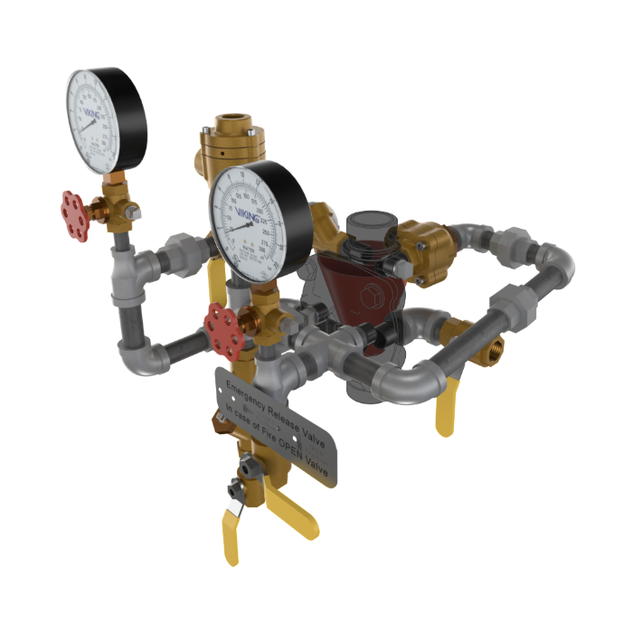 Viking® 23548-1 Model VXD Deluge System With Pneumatic Release, Galvanized, Loose Trim,  1 1/2" - WeSupplyIt.com