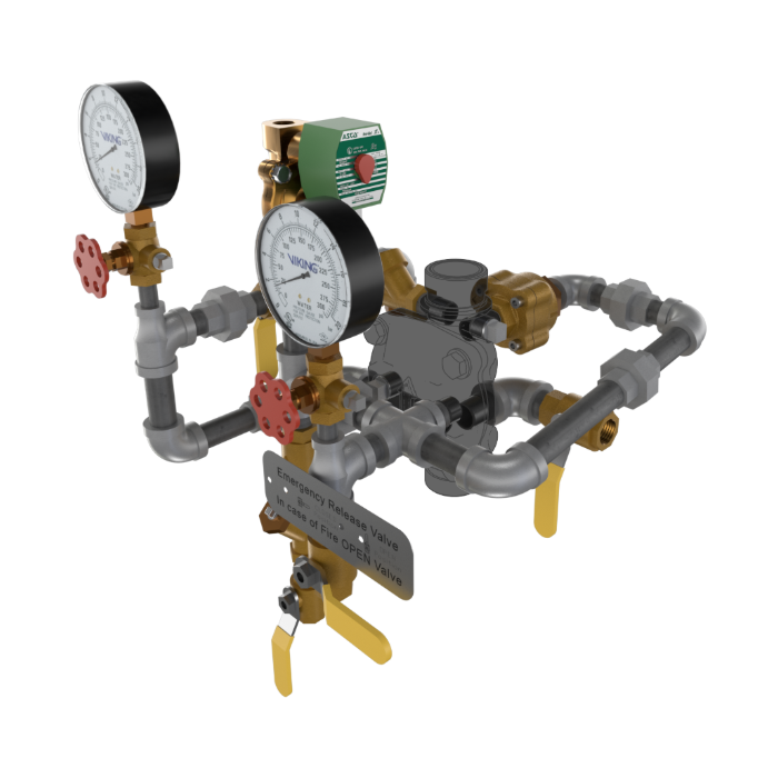 Viking® 23562-1 Model VXD Loose Trim, Deluge Single-Interlocked Preaction System With Electric Release, Galvanized, 1 1/2" - WeSupplyIt.com