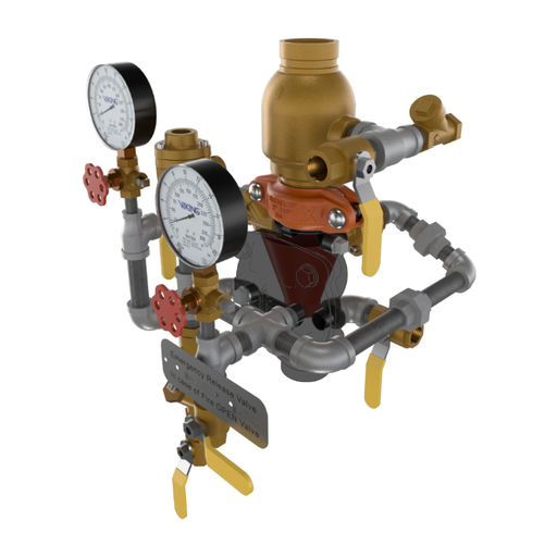 Viking® 23586-1 Model VXD Loose Trim, Deluge Single-Interlocked Preaction System With Pneumatic Release, Galvanized, 2" - WeSupplyIt.com
