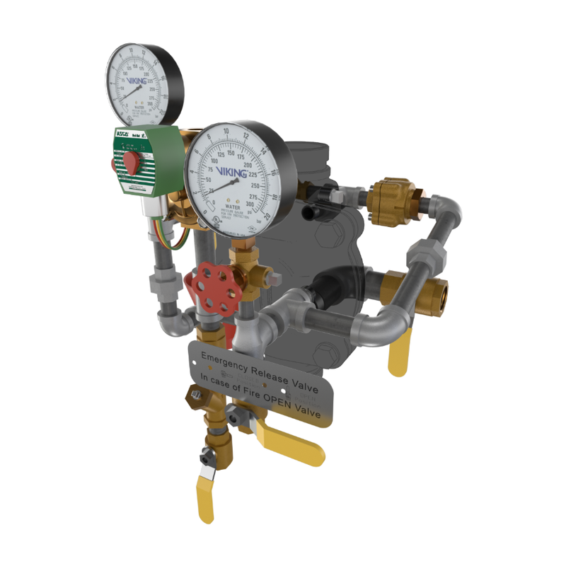 Viking® 23598-1 Model VXD Deluge System With Electric Release, Galvanized, Loose Trim, 2 1/2" - WeSupplyIt.com
