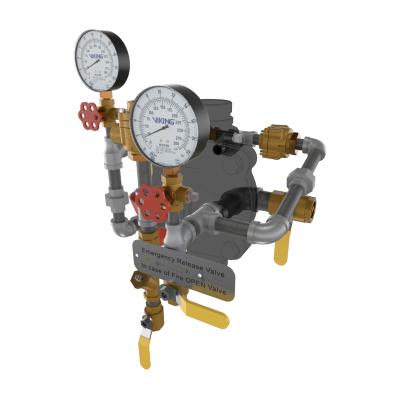 Viking® 23601-1 Model VXD Deluge System With Pneumatic Release, Galvanized, Loose Trim, 2 1/2" - WeSupplyIt.com