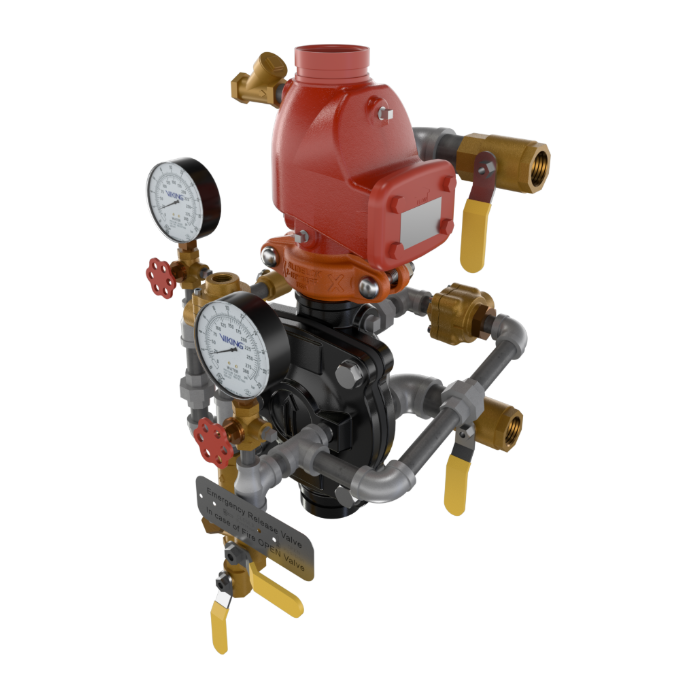 Viking® 23608 Model VXD Pre-Trimmed, Deluge Single-Interlocked Preaction System With Pneumatic Release, Galvanized, 2 1/2" - WeSupplyIt.com