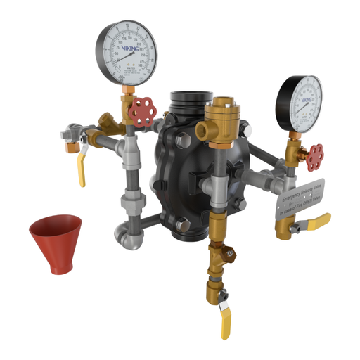 Viking® 23623 Model VXD Deluge System With Pneumatic Release, Galvanized, Pre-Trimmed, 3" - WeSupplyIt.com