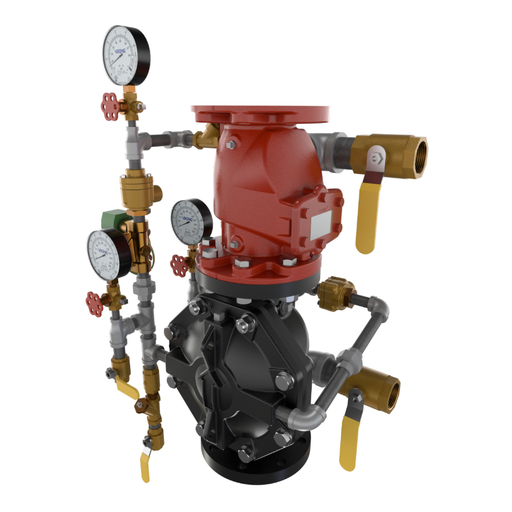 Viking® 23654 Model VXD Pre-Trimmed, Deluge Double-Interlocked Preaction System With Electric/Pneumatic Release, Galvanized, 4" - WeSupplyIt.com