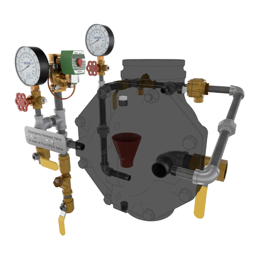 Viking® 23662-1 Model VXD Deluge System With Electric Release, Galvanized, Loose Trim, 6" - WeSupplyIt.com