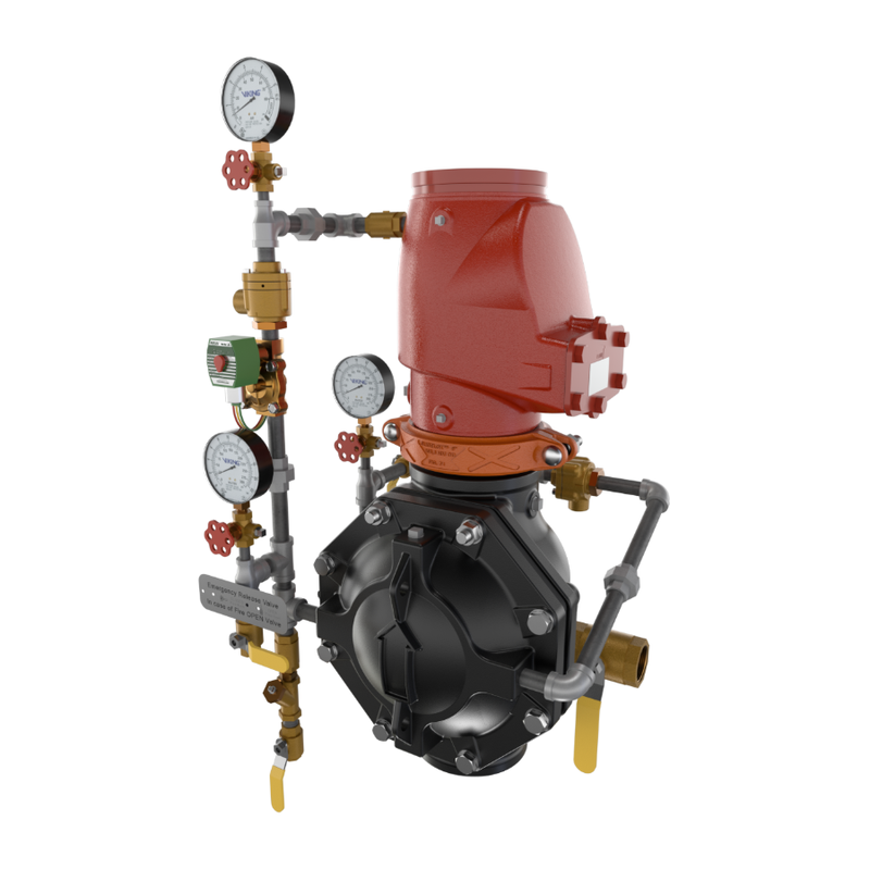 Viking® 23675 Model VXD Pre-Trimmed, Deluge Double-Interlocked Preaction System With Electric/Pneumatic Release, Galvanized, 6" - WeSupplyIt.com