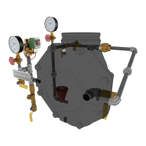 Viking® 23683-1 Model VXD Deluge System With Electric Release, Galvanized, Loose Trim, 8" - WeSupplyIt.com