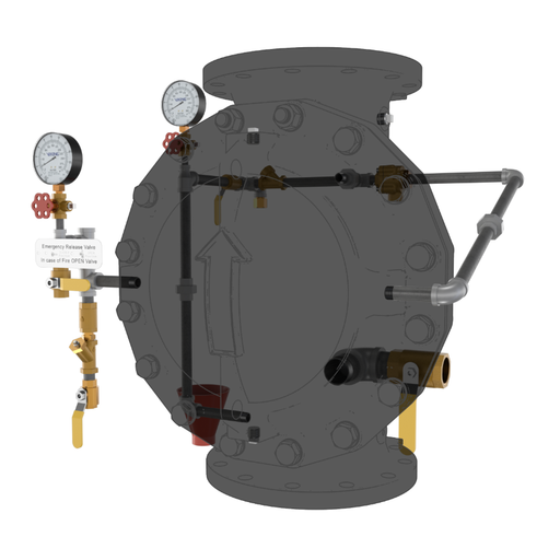 Viking® 23701-1 Model VXD Deluge System With Hydraulic Release, Galvanized, Loose Trim, 10" - WeSupplyIt.com