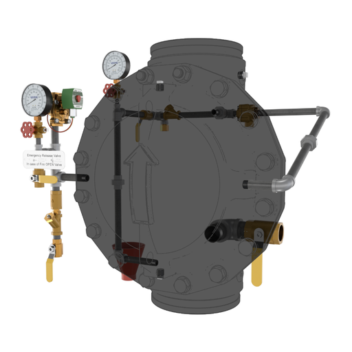 Viking® 23744-1 Model VXD Deluge System With Electric Release, Galvanized, Loose Trim, 10" - WeSupplyIt.com