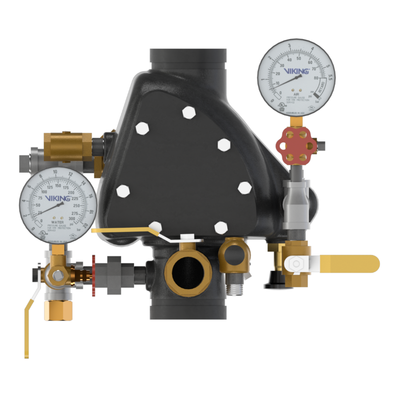 Viking® Model 24100-1USA VXR Dry Pipe Valve, External Reset, Pretrimmed Galvanized, 3" - WeSupplyIt.com