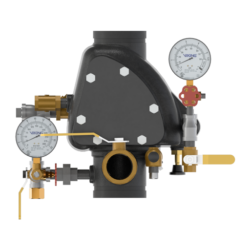 Viking® Model 24107-1USA VXR Dry Pipe Valve, External Reset, Pretrimmed Galvanized, 4" - WeSupplyIt.com