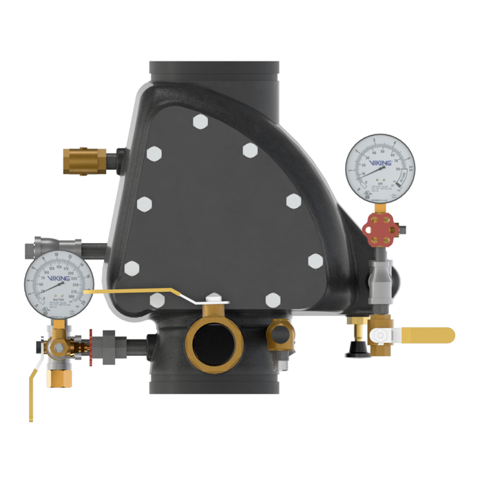 Viking® Model 24110-1USA VXR Dry Pipe Valve, External Reset, Pretrimmed Galvanized, 6" - WeSupplyIt.com