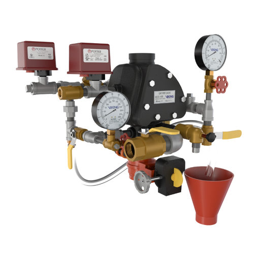 Viking® Model 24746-1 VXR Dry Pipe Valve, External Reset, Pretrimmed Riser (PTR) Galvanized, 2 1/2" - WeSupplyIt.com