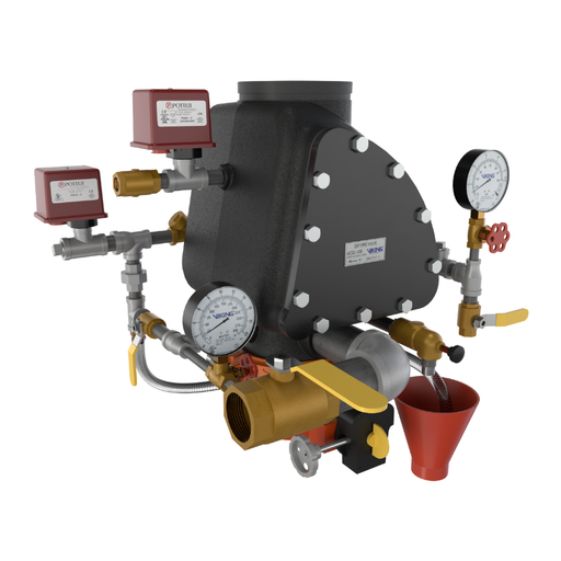 Viking® Model 24752-1 VXR Dry Pipe Valve, External Reset, Pretrimmed Riser (PTR) Galvanized, 6" - WeSupplyIt.com