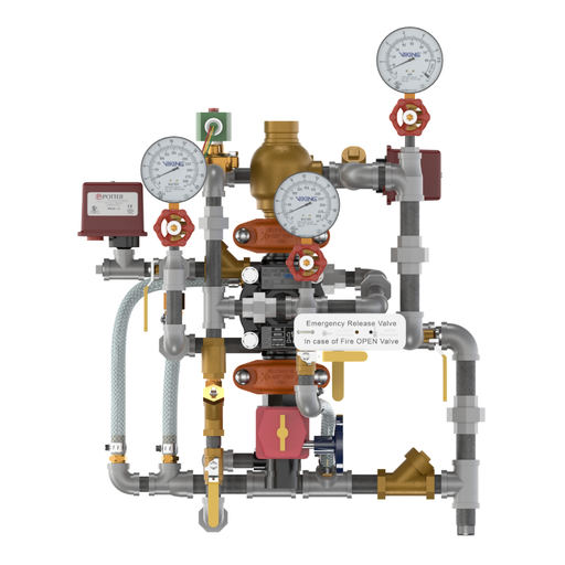 Viking® 24891 Model VXD Pre-Trimmed Riser (PTR) Double Interlock With Electric/Pneumatic Release, 1 1/2" - WeSupplyIt.com