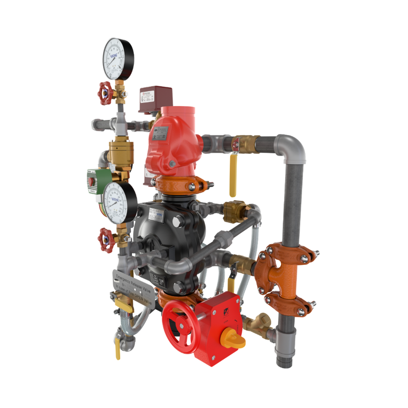Viking® 25400 Model VXD Pre-Trimmed Riser (PTR) Double Interlock With Electric/Pneumatic Release, 3" - WeSupplyIt.com