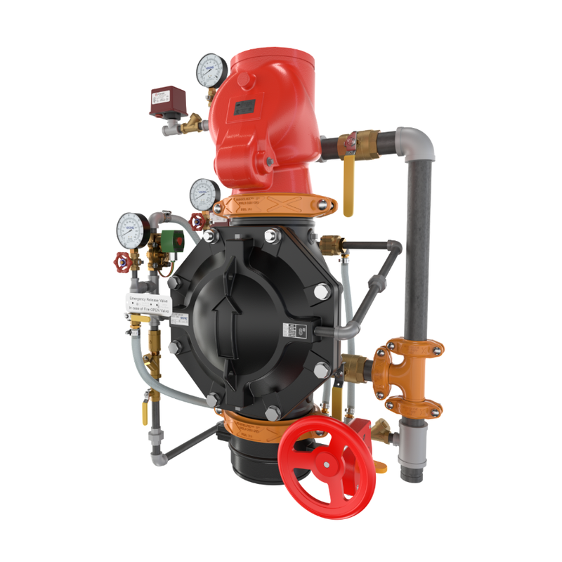 Pre Action Riser Compressor Viking® 25499 Model VXD Pre-Trimmed Riser (PTR) Single Interlock Preac ...