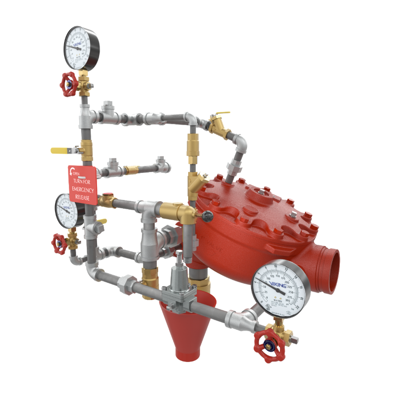 Viking® 26521-3 Model J Pilot Regulating Flow Control Valve Horizontal Trim, Loose Trim only, Straight Through, Stainless Steel, For 4" Valve - WeSupplyIt.com