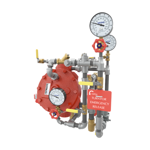 Viking® 26551-1 Model J Pilot Regulating Flow Control Valve Vertical Trim, Loose Trim only, Straight Through, Galvanized, For 3" Valve - WeSupplyIt.com