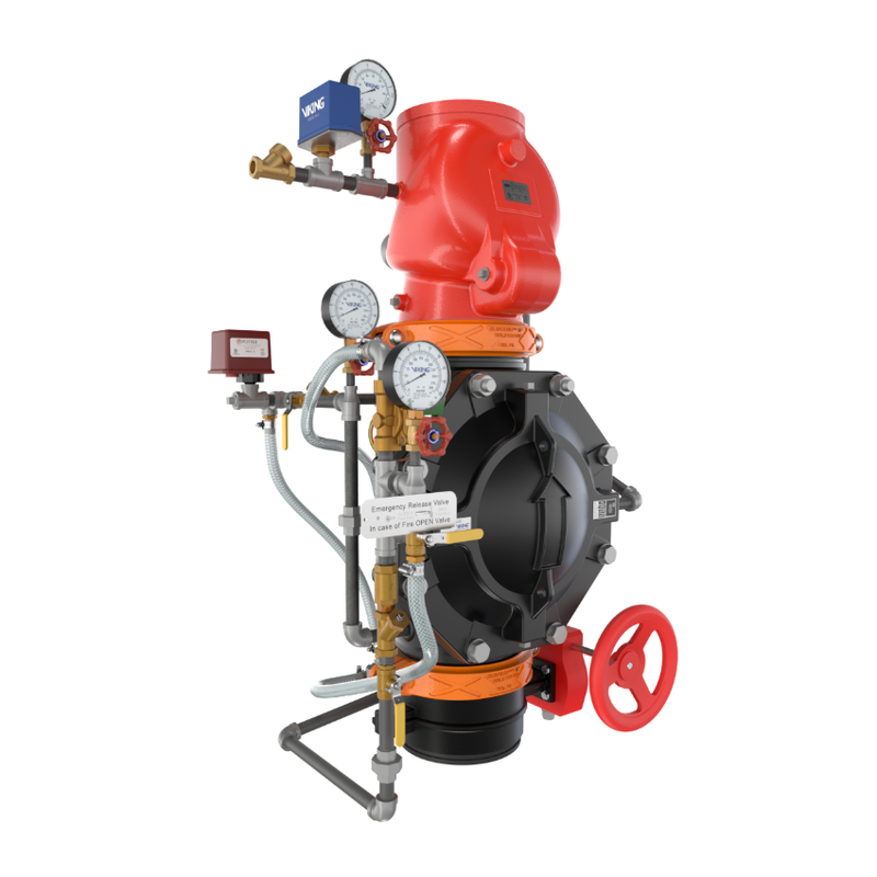 Pre Action Riser Compressor Viking® 26684 Model VXD Double Interlock Preaction System with Electri ...