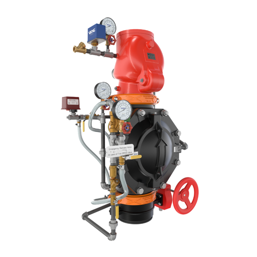 Viking® 26684 Model VXD Double Interlock Preaction System with Electric/Pneu-Lectric Release, Galvanized, Pretrimmed Riser (PTR), 8" - WeSupplyIt.com