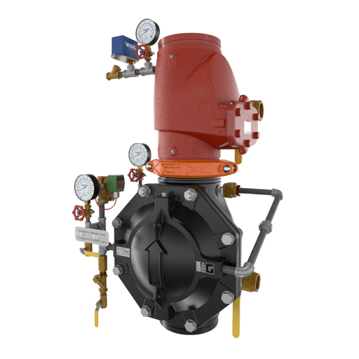 Viking® 27467-1 Model VXD Double Interlock Preaction System with Electric/Pneu-Lectric Release, Galvanized Loose Trim, 8" - WeSupplyIt.com