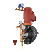 Viking® 27467-2 Model VXD Double Interlock Preaction System with Electric/Pneu-Lectric Release, Brass Loose Trim, 8" - WeSupplyIt.com