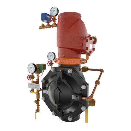 Viking® 27467-2 Model VXD Double Interlock Preaction System with Electric/Pneu-Lectric Release, Brass Loose Trim, 8" - WeSupplyIt.com