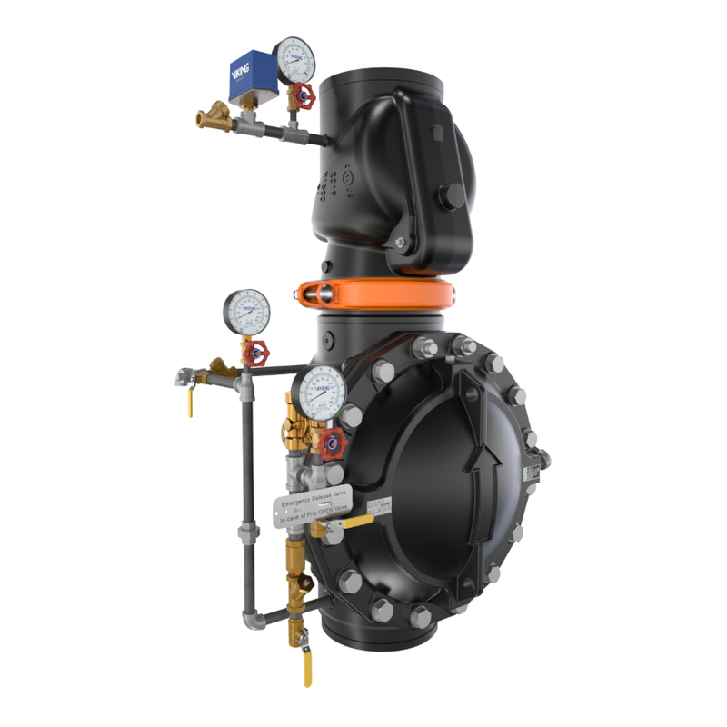 Viking® 27469-1 Model VXD Double Interlock Preaction System with Electric/Pneu-Lectric Release, Galvanized Loose Trim, 10" - WeSupplyIt.com