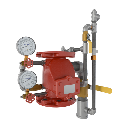 Viking® 08238PT Model J-1 Alarm Check Valve, Flange x Flange, Valve & Trim, 4" - WeSupplyIt.com