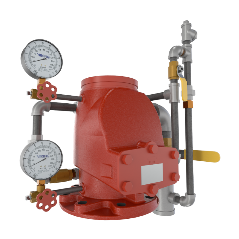 Viking® 08242PT Model J-1 Alarm Check Valve, Flange x Groove, Valve & Trim, 6" - WeSupplyIt.com