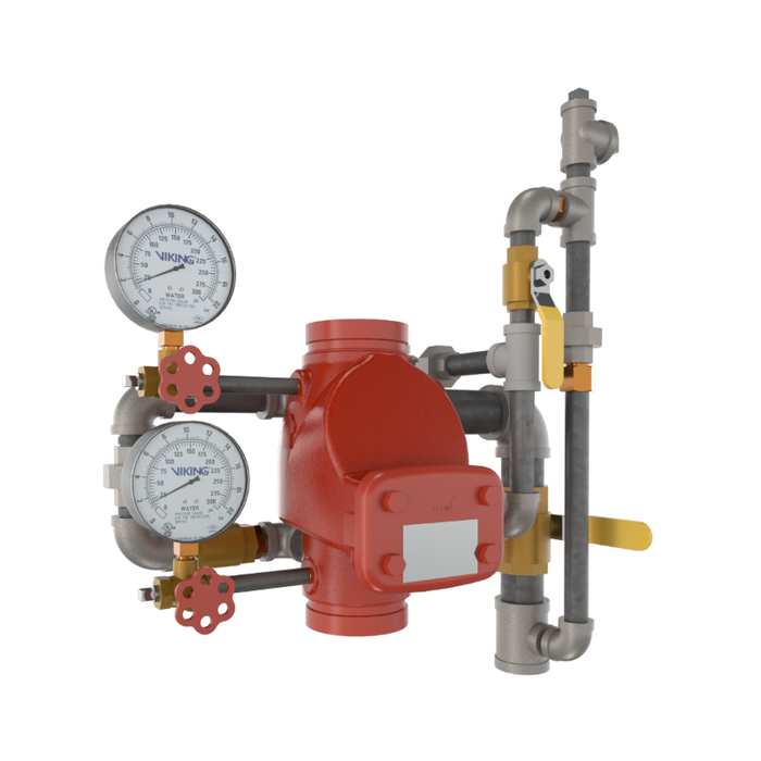 Viking® 08237PT Model J-1 Alarm Check Valve, Groove x Groove, Valve & Trim, 3" - WeSupplyIt.com
