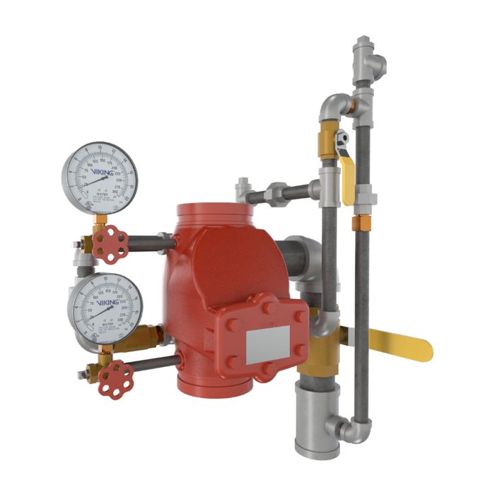 Viking® 08240PT Model J-1 Alarm Check Valve, Groove x Groove, Valve & Trim, 4" - WeSupplyIt.com