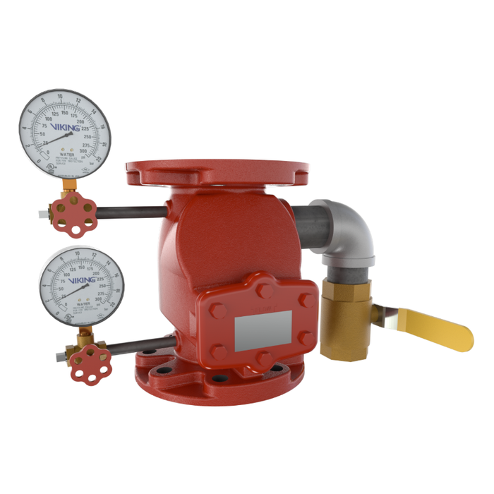 Viking® 08508PT Model F-1 Easy Riser Swing Check Valve, Flange x Flange, Valve & Trim, 4" - WeSupplyIt.com