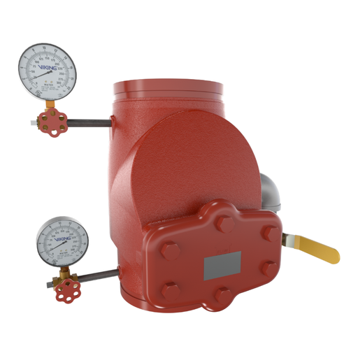 Viking® 08516PT Model E-1 & F-1 Easy Riser Swing Check Valve, Groove x Groove, Valve & Trim, 8" - WeSupplyIt.com