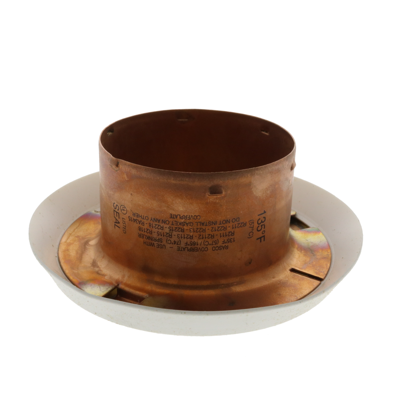 RASCO/Reliable Model G4 G5 Standard Response Sealing Clean Room Concealed Fire Sprinkler Escutcheon, 135 Degree, Stainless Steel CG4S0SS 6887031310 - WeSupplyIt.com