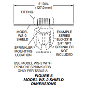 Tyco® Model WS-2 Fire Sprinkler Head Water Shield, 3/4" NPT, Zinc, 56-000-1-082 - WeSupplyIt.com
