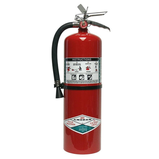 Amerex 398 Fire Extinguisher, Halotron, 15.5lb, 2A10BC With Wall Bracket - WeSupplyIt.com