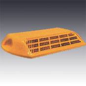 Model 828 Abrasion Resistant Type AR H One Way Amber Reflective Plastic Pavement Marker 4" - WeSupplyIt.com
