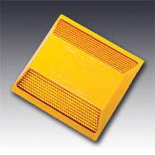 Model 921 Standard Type D Two Way Amber Reflective Plastic Pavement Marker 4" - WeSupplyIt.com