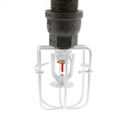Fire Sprinkler Head Guard, 1/2" and  3/4"  Standard, One Piece, White - WeSupplyIt.com