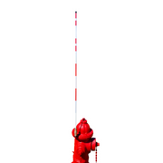 The Original Hydrafinder Fire Hydrant Marker with Spring, Red, 10' Flat Bracket - Hydra-10 - WeSupplyIt.com