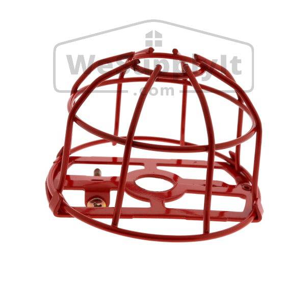 Fire Sprinkler Head Guard, Heavy Duty, Two Piece, 1/2", Red - WeSupplyIt.com